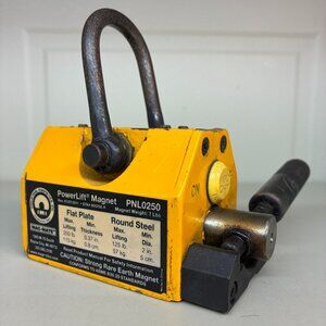 Mag-Mate Pnl0250 Lifting Magnet, Powerlift(R), 250 Lb Max Load Capacity, 5 In
